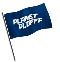 Fahne mit Aufschrift 'Planet Plofff'